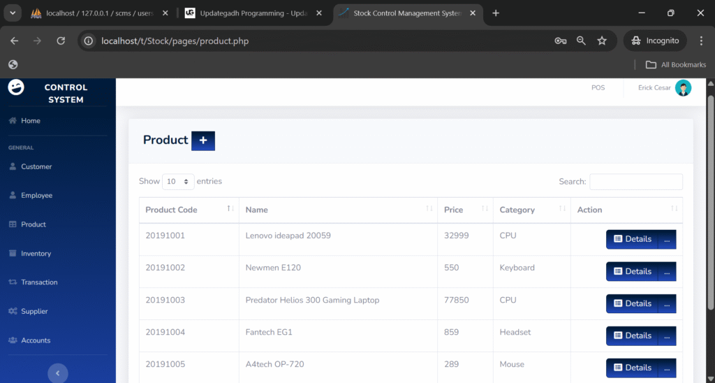 image-3-1024x548 Inventory Management System Using PHP & MySQL Advanced Web-Based