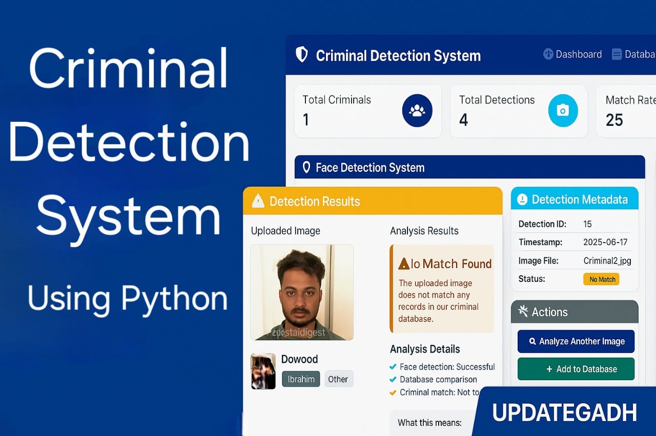 Criminal Detection System using Python