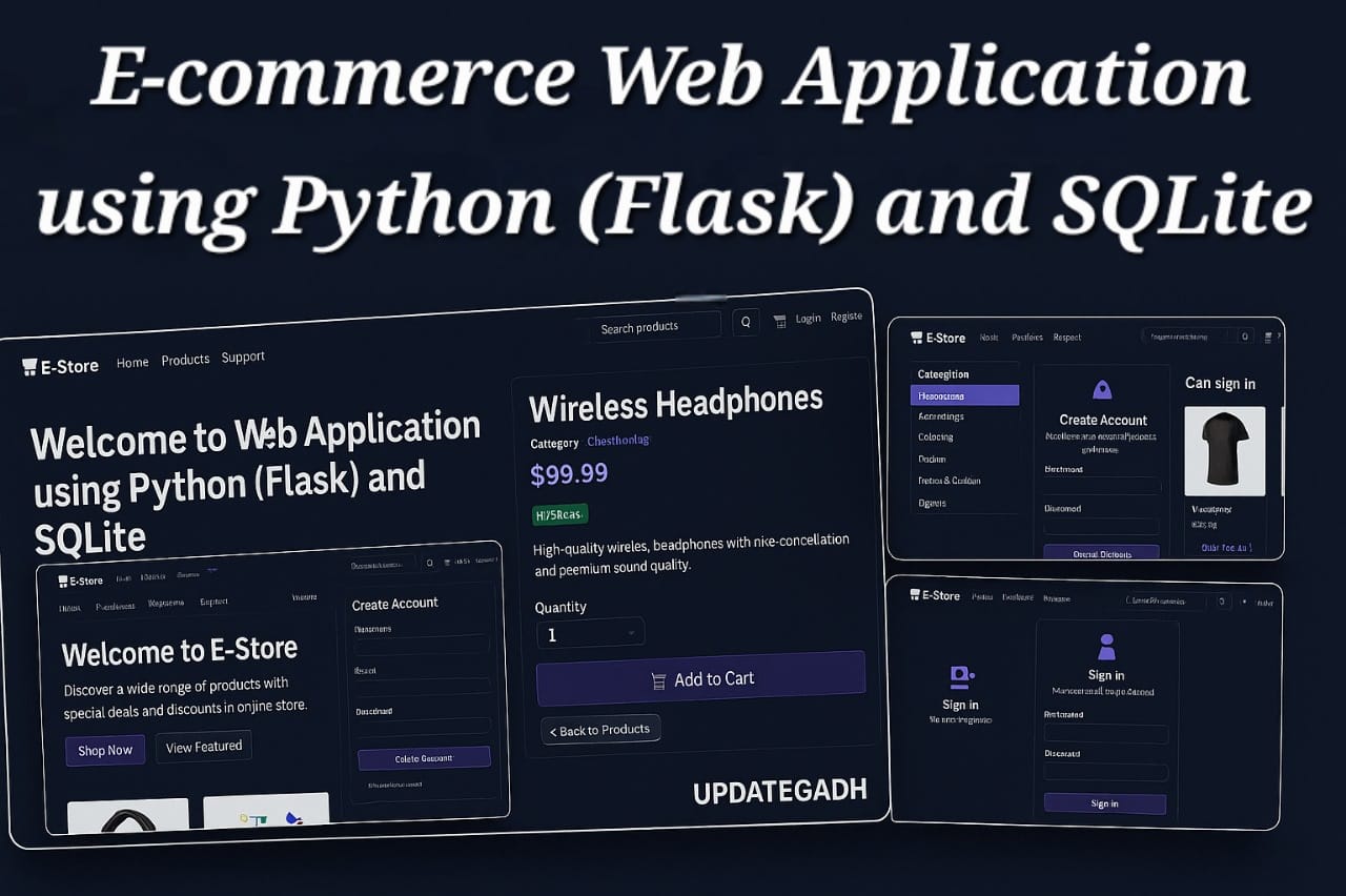 E-commerce Web Application using Python (Flask) and SQLite