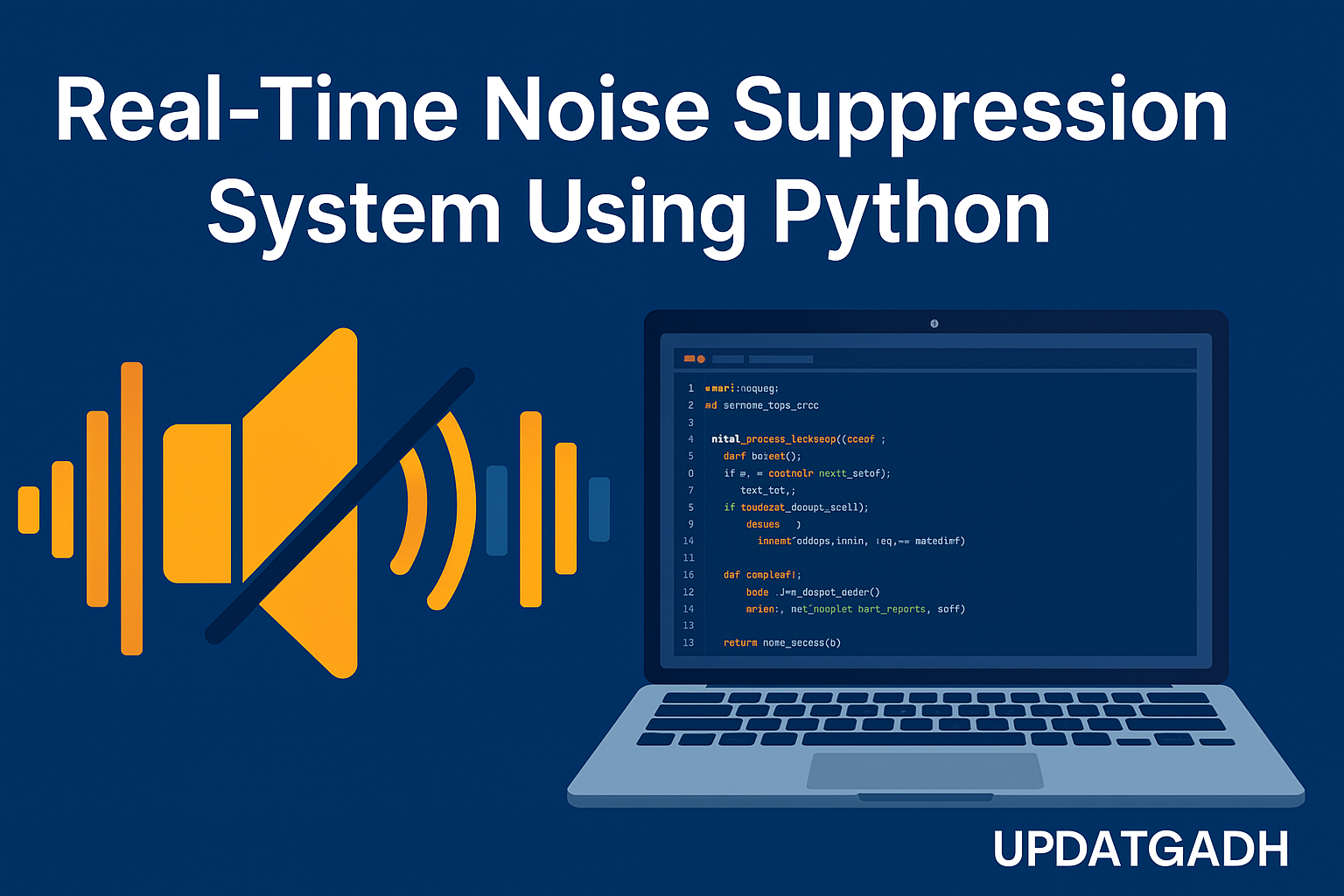 Real-Time Noise Suppression System Using Python
