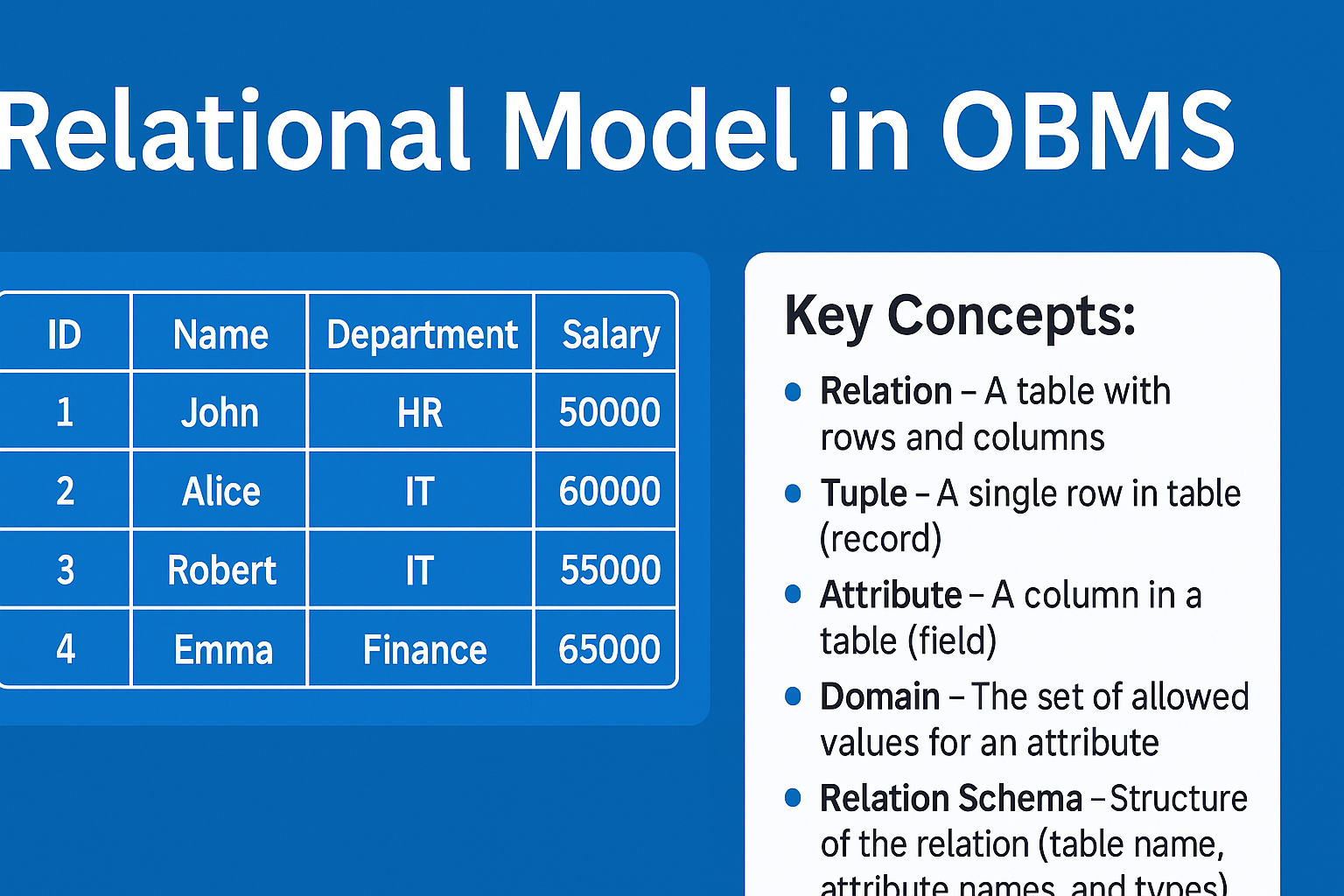 Relational Model in DBMS