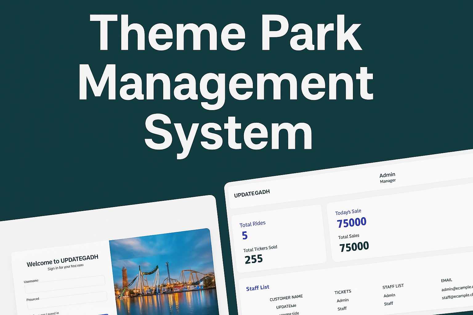 Theme Park Management System