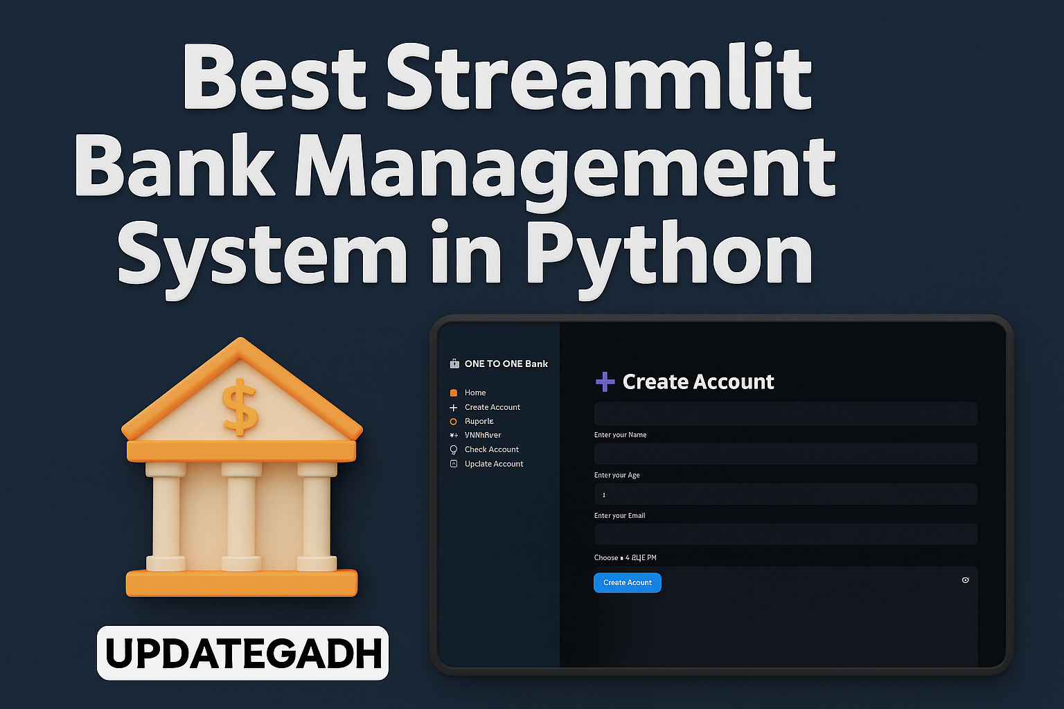 Best Streamlit Bank Management System in Python